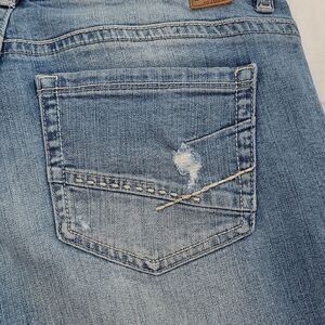 BKE Payton Denim Jean Shorts Womens Perfect for Summer Olive Green Washout sz 30